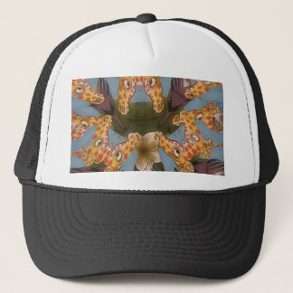 Kaleidoscope Giraffe Mandala: Abstract Safari Art Trucker Hat