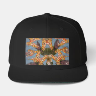Kaleidoscope Giraffe Mandala: Abstract Safari Art Visor