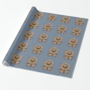 Kaleidoscope Giraffe Mandala: Abstract Safari Art Wrapping Paper