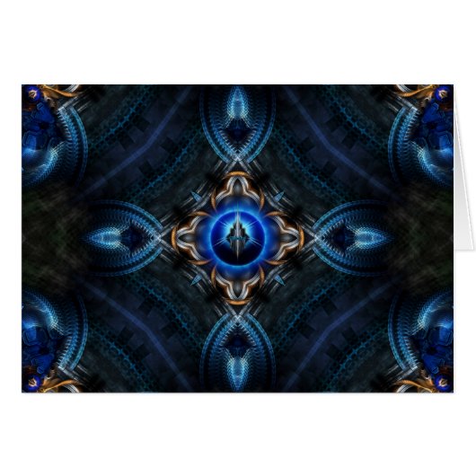 Kaleidoscope Golden Blue (Front Horizontal)