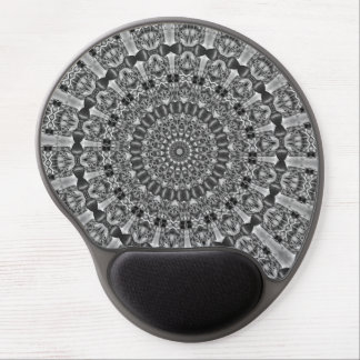 Kaleidoscope grey Star Gel Mouse Pad