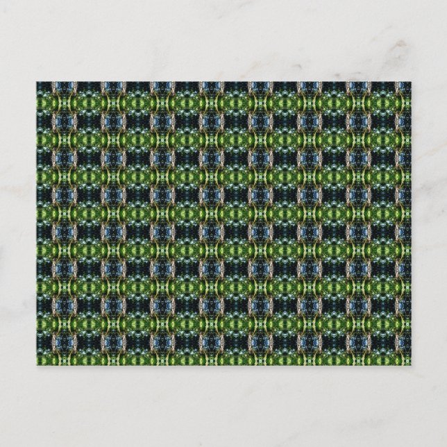 Kaleidoscope Grün Postcard (Front)