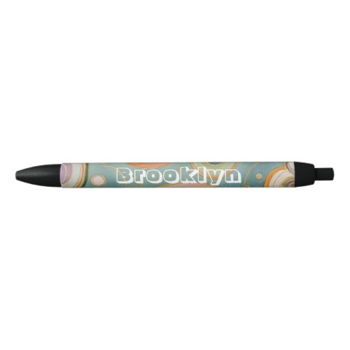 Kaleidoscope Harmony The Swirly Pastel Circles Black Ink Pen