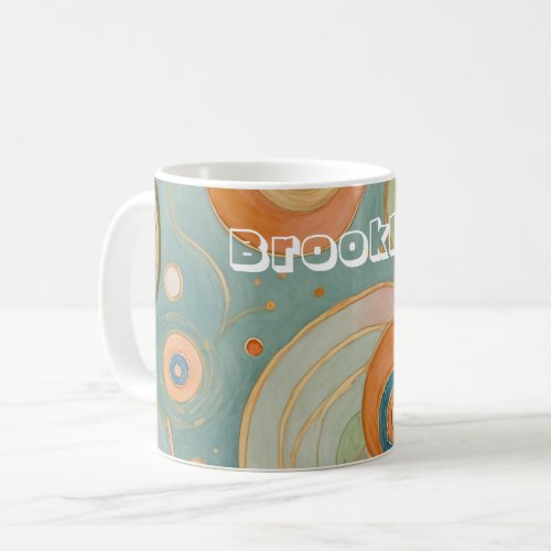 Kaleidoscope Harmony The Swirly Pastel Circles Coffee Mug