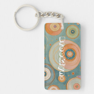 Kaleidoscope Harmony: The Swirly Pastel Circles Keychain