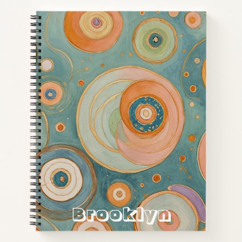 Kaleidoscope Harmony The Swirly Pastel Circles Notebook
