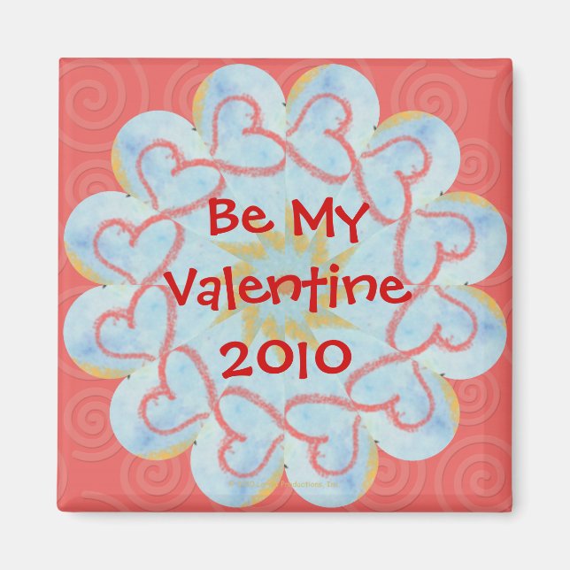 Kaleidoscope Heart Magnet (Front)