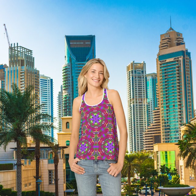 Kaleidoscope Hearts - Hearts painting kaleidoscop Tank Top (Creator Uploaded)