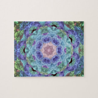 Kaleidoscope in blue...  jigsaw puzzle
