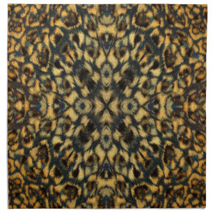 Kaleidoscope Leopard Fur Pattern Cloth Napkin