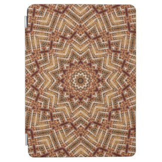 Kaleidoscope Light Brown Star iPad Air Cover