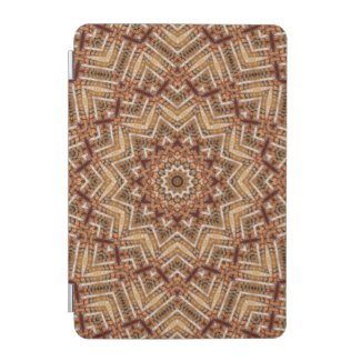 Kaleidoscope Light Brown Star iPad Mini Cover