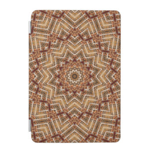 Kaleidoscope Light Brown Star iPad Mini Cover