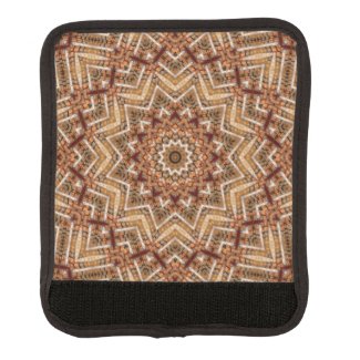 Kaleidoscope Light Brown Star Luggage Handle Wrap