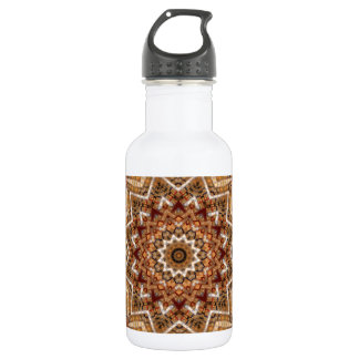 Kaleidoscope Light Brown Star Stainless Steel Water Bottle