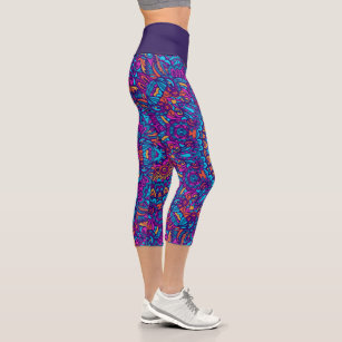 Kaleidosope Sunburst Capri Leggings – Allison Eden Studios