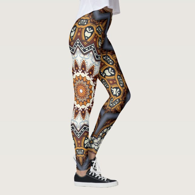 Kaleidoscope Mandala in Portugal: Pattern 224.11 Leggings (Right)