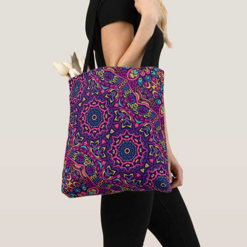 Kaleidoscope Mandala Pattern Tote Bag