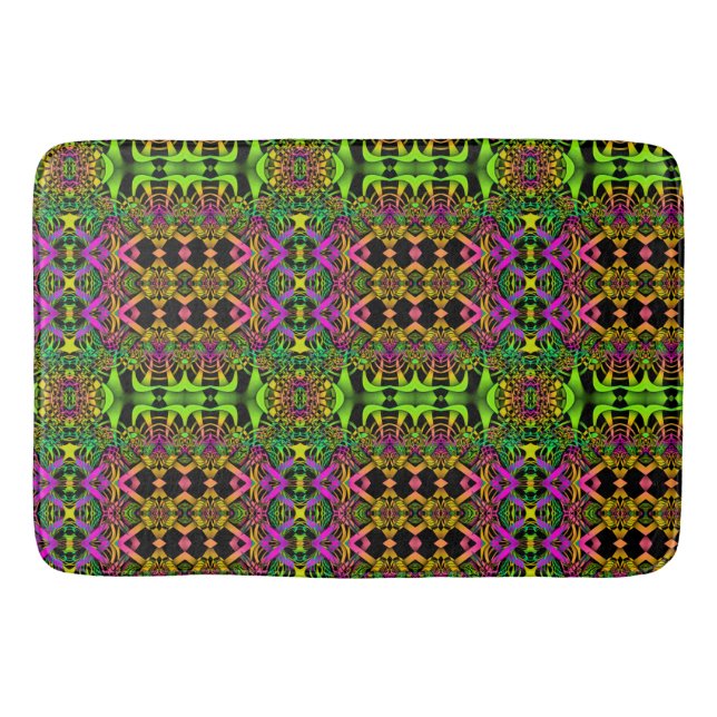 Kaleidoscope Mosaic IV + your ideas Bathroom Mat (Front)