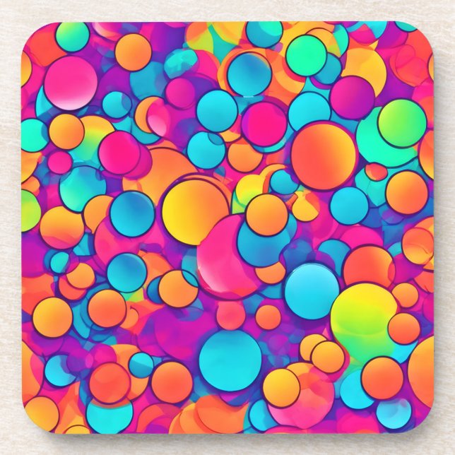Kaleidoscope of Circular Dreams Beverage Coaster (Front)