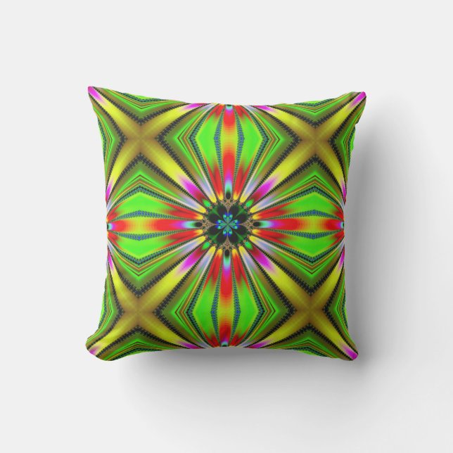 Kaleidoscope of Color Outdoor Pillow (Front)