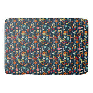 Kaleidoscope of Creativity, Vibrant Buttons Bath Mat
