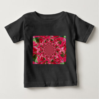 Kaleidoscope of Crimson: Blood Milkweed Flower Art Baby T-Shirt