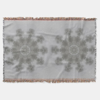 Kaleidoscope of Gray Foggy Skyline Throw Blanket