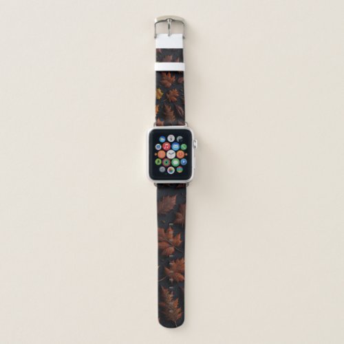 Kaleidoscope of Intricate Autumn Leaves Apple Watch Band