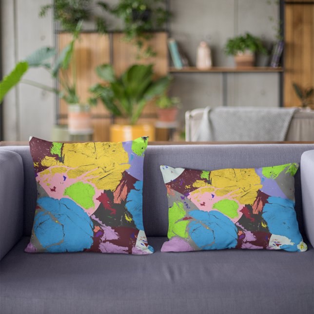 Kaleidoscope Original Abstract Art Pattern Throw Pillow (Creator Uploaded)