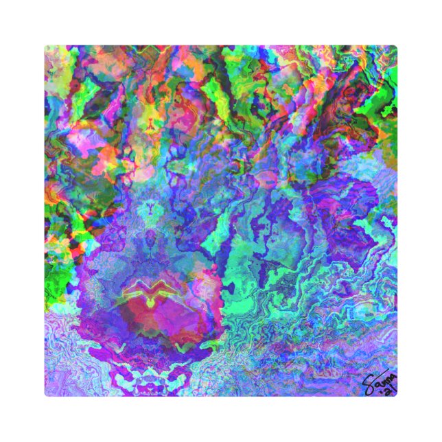 Kaleidoscope Original Art Spiritual Trippy Rainbow (Front)