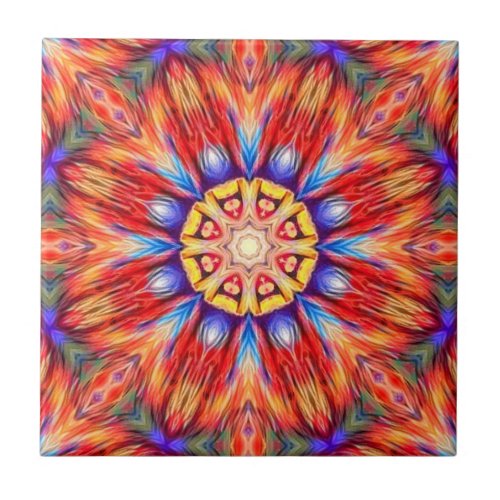 Kaleidoscope Paradise  K_5  Ceramic Tile