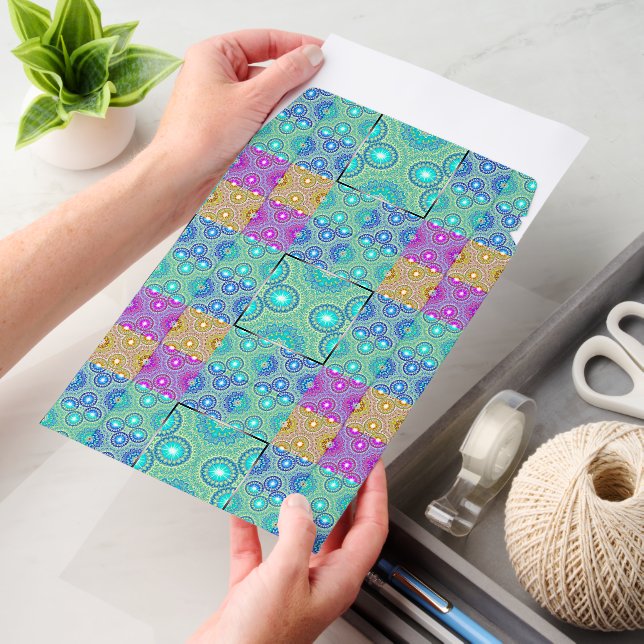 Kaleidoscope Patchwork - seamless pattern 1 Envelope Mailers (Desk)