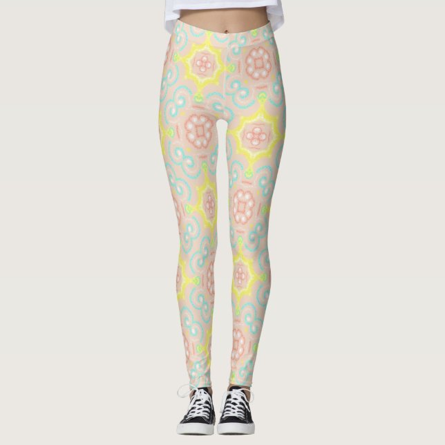 Kaleidoscope Pattern Leggings (Front)