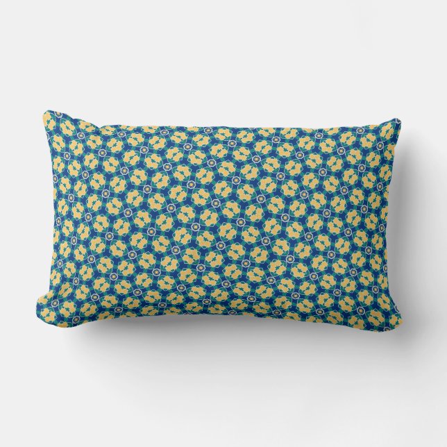  Kaleidoscope Pattern Lumbar Pillow (Front)