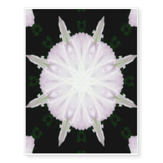 Kaleidoscope Petunia Temporary Tattoos