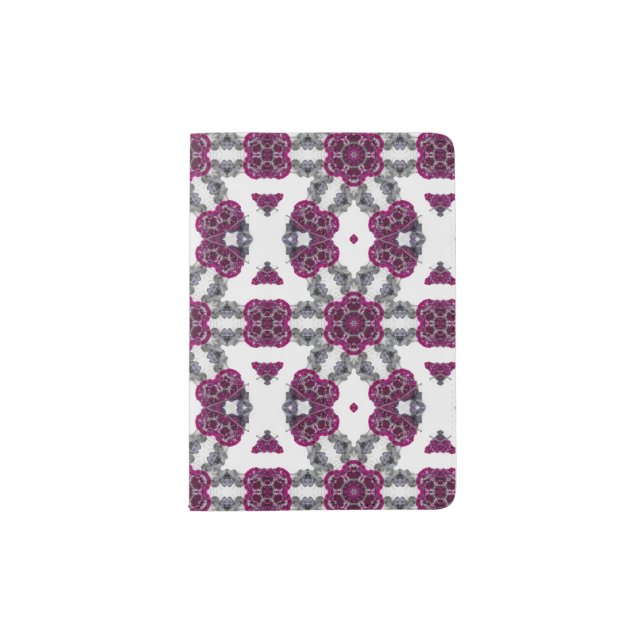 Kaleidoscope | Pink & Purple #1 Passport Holder (Front)