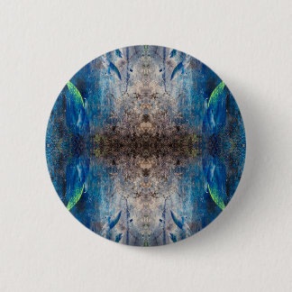 Kaleidoscope playfully abstract Mandala Button