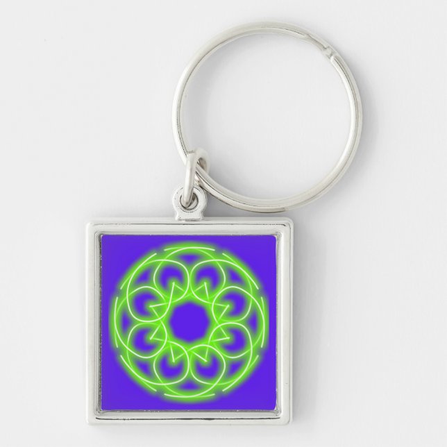 Kaleidoscope Prints Keychain (Front)