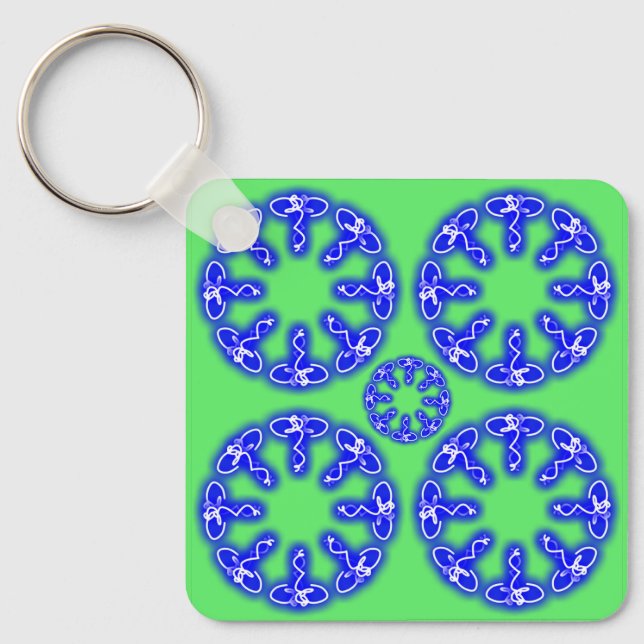 Kaleidoscope Prints Keychain (Front)
