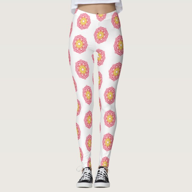 Kaleidoscope Prints  Leggings (Front)