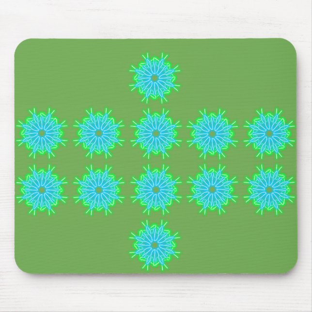 Kaleidoscope Prints Mouse Pad (Front)