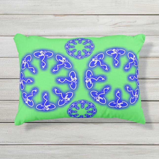 Kaleidoscope Prints Outdoor Pillow (Front)