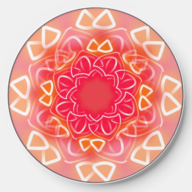 Kaleidoscope Prints  Wireless Charger (Front)