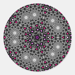 Kaleidoscope psychedelic stickers