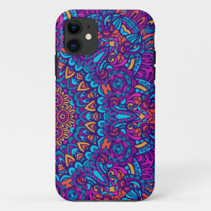 Kaleidoscope Purple Mandala Pattern iPhone 11 Case