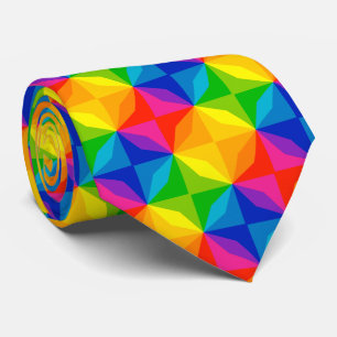Kaleidoscope Rainbow Neck Tie