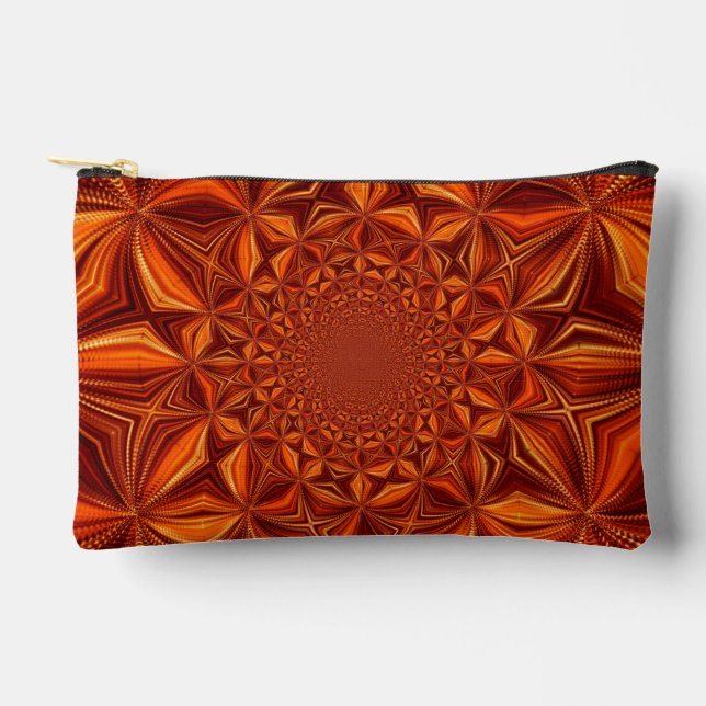 Kaleidoscope Red Digital Art Pattern-67546 Accessory Pouch (Front)