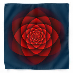 Kaleidoscope ROSE red Bandana