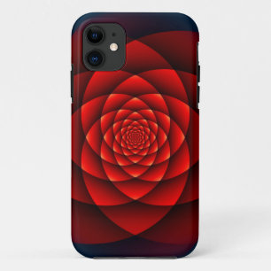 Kaleidoscope ROSE red + your idea iPhone 11 Case